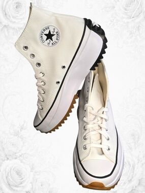 NWB Converse Run Star Hike Hi Platform High Top Sneakers White Gum 10.5W/9M